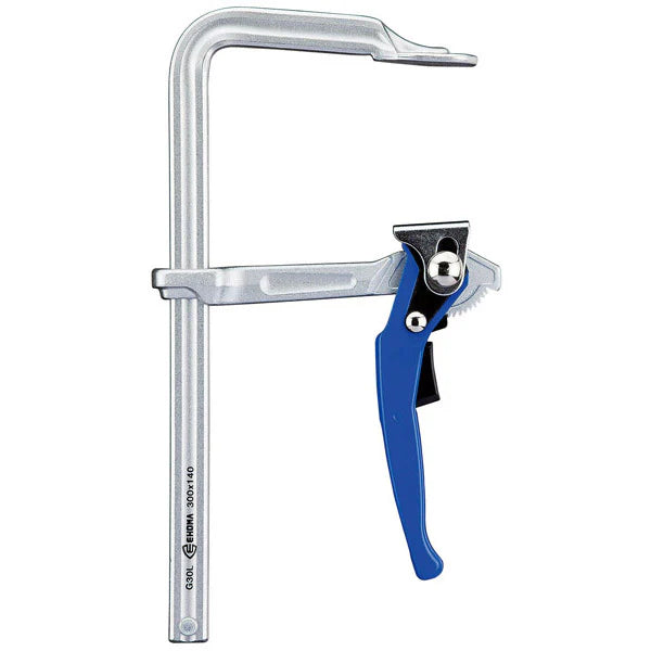 EHOMA QUICK ACTION LEVER CLAMP 300 X 140MM 500KG - QWS - Welding Supply Solutions