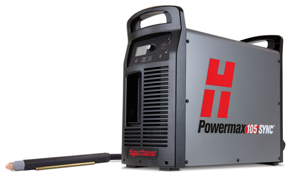 HYPERTHERM POWERMAX105 SYNC 3-PH, CPC, 180DEG 7.6M TORCH - QWS - Welding Supply Solutions