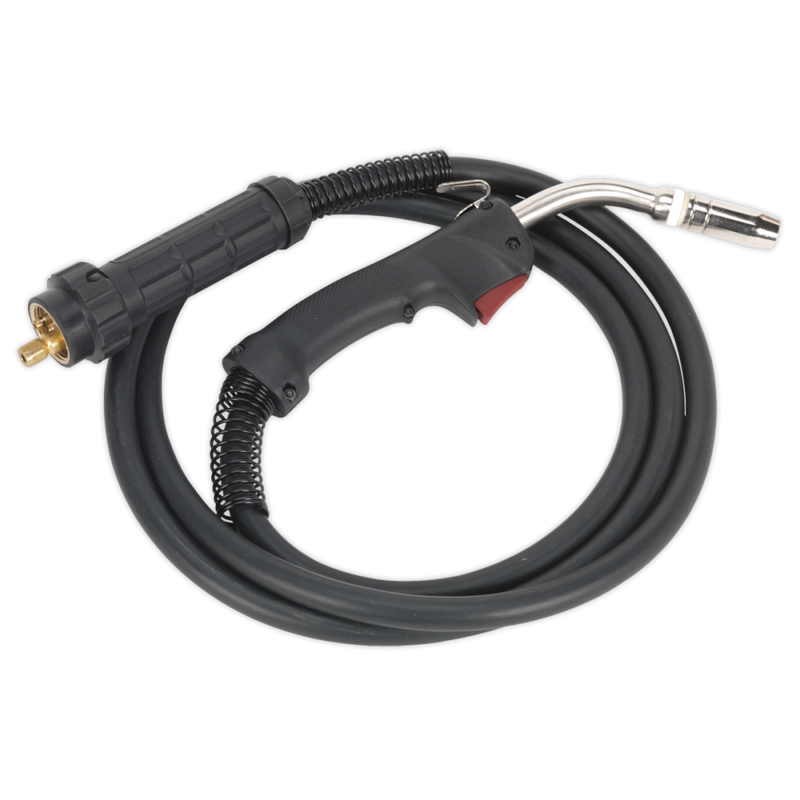 MIG TORCH MB25 4MTR 200AMP  BINZEL STYLE BLACK