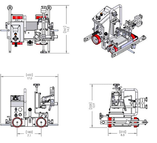 GULLCO MOGGY STD/STITCH MAGNETIC WELDING TRACTOR - QWS - Welding Supply Solutions