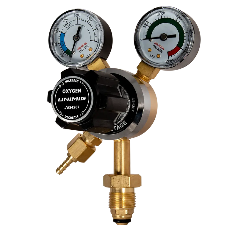 UNIMIG OXYGEN REGULATOR BOTTOM ENTRY - QWS - Welding Supply Solutions