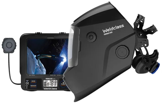 PROMAX 650 PREMIUM BLACK AUTO HELMET - QWS - Welding Supply Solutions