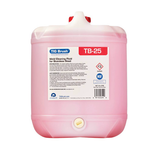 TIG BRUSH CLEANING FLUID 20LTR - QWS - Welding Supply Solutions