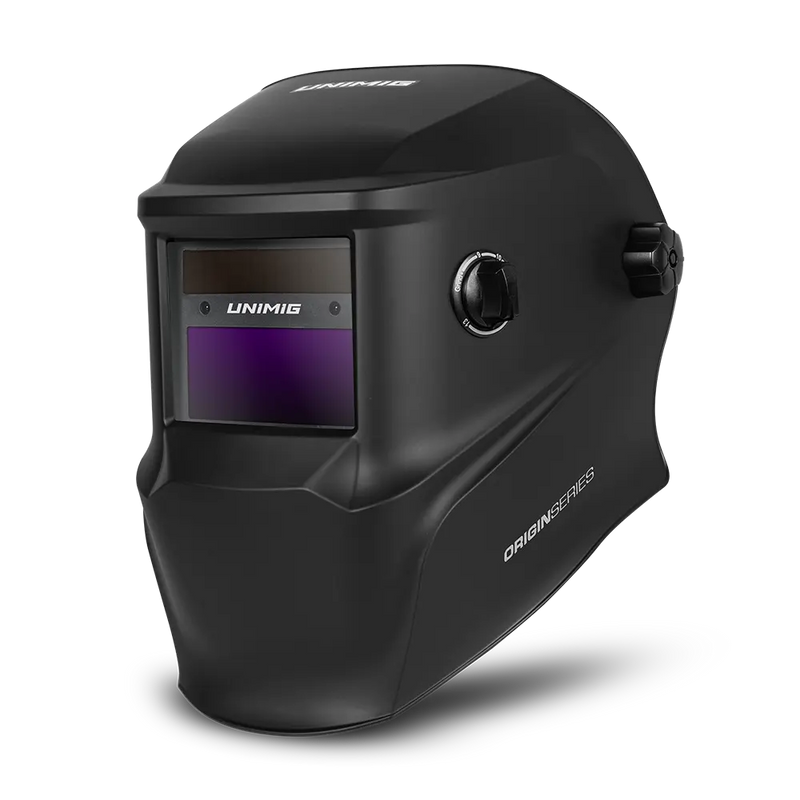 UNIMIG ORIGIN SERIES WELDING HELMET - BLACK - QWS - Welding Supply Solutions