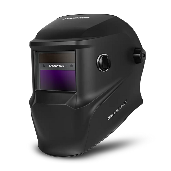 UNIMIG ORIGIN SERIES WELDING HELMET - BLACK - QWS - Welding Supply Solutions