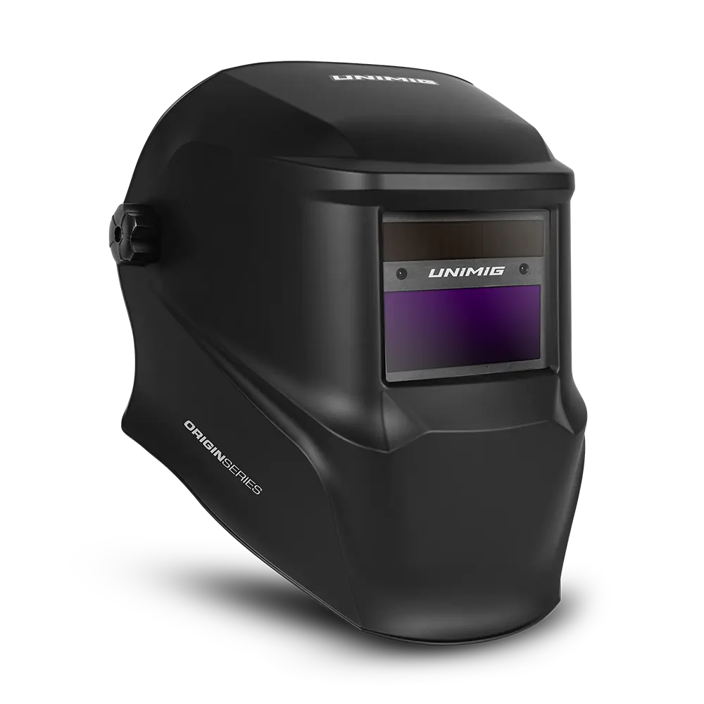 UNIMIG ORIGIN SERIES WELDING HELMET - BLACK - QWS - Welding Supply Solutions