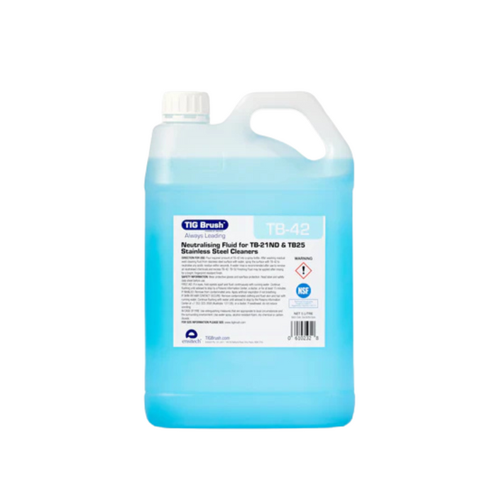 TIG BRUSH NEUTRALIZER FLUID 5L TB-42 C4205 - QWS - Welding Supply Solutions