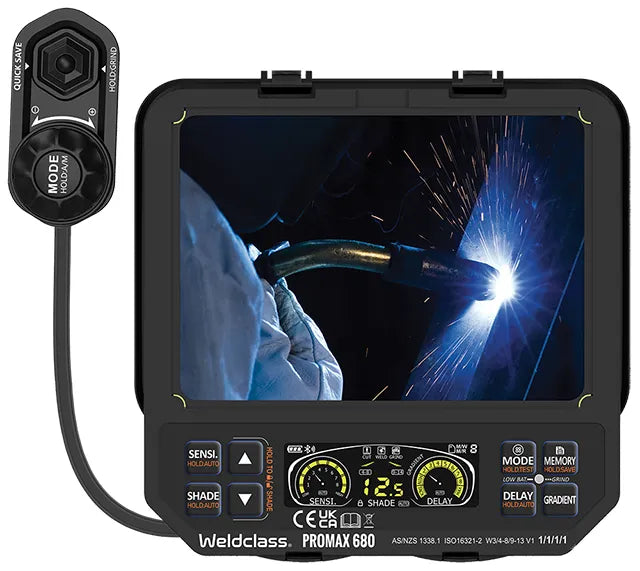 PROMAX 680 DIGITAL AUTO HELMET - QWS - Welding Supply Solutions