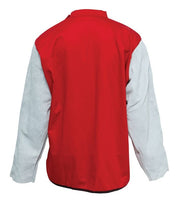 ARCGUARD WELDING JACKET LARGE WITH LEATHER SLEEVE - QWS - Welding Supply Solutions
