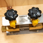 WELDMAX MANIFOLD ARGON DUAL INLET, 1 OUTLET - QWS - Welding Supply Solutions