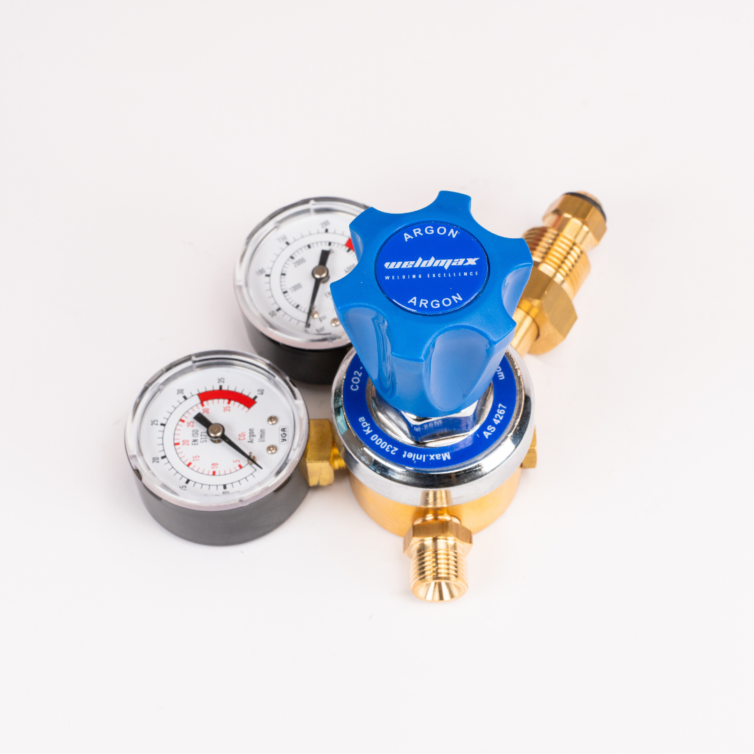 WELDMAX REGULATOR ARGON TWIN GAUGE - QWS - Welding Supply Solutions