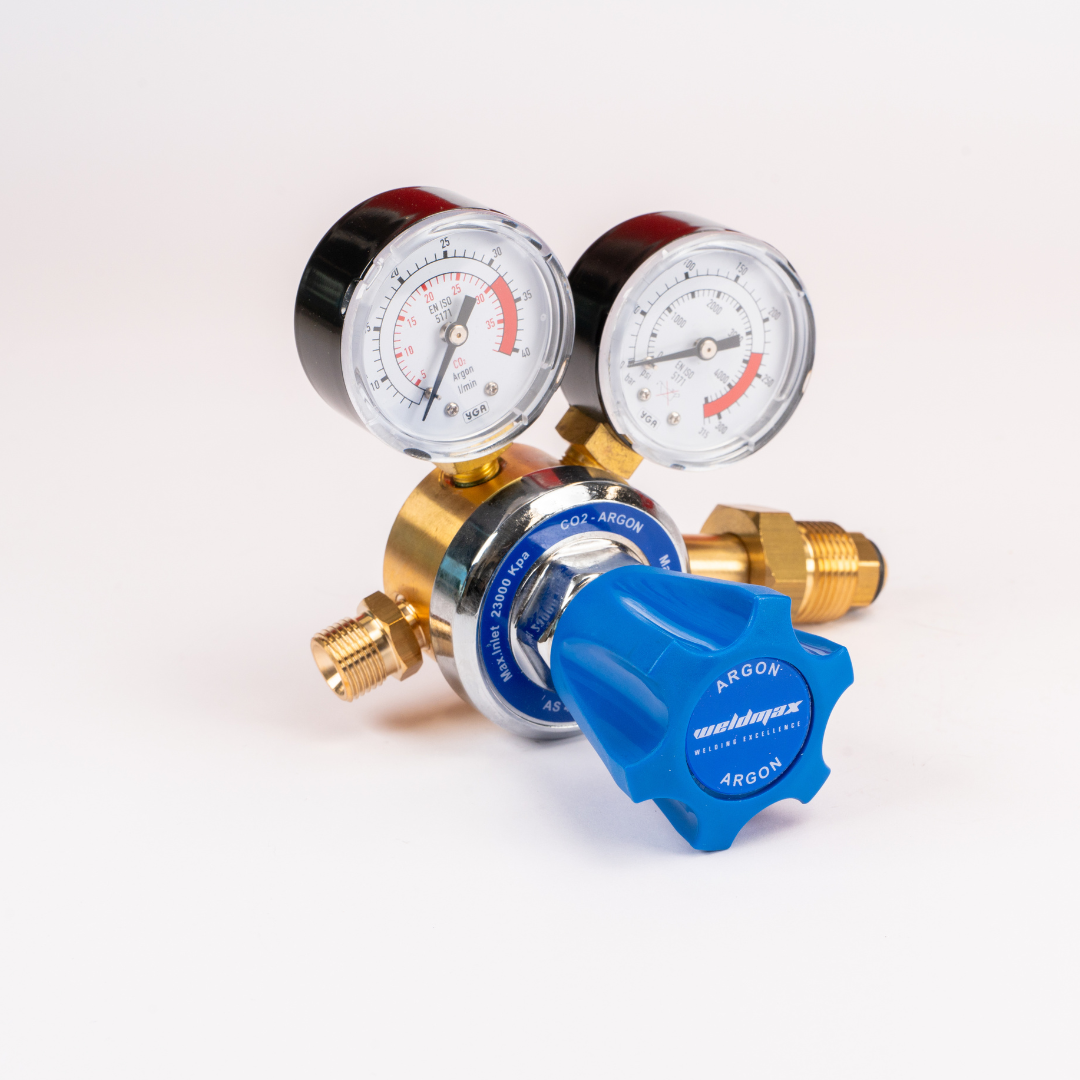 WELDMAX REGULATOR ARGON TWIN GAUGE - QWS - Welding Supply Solutions