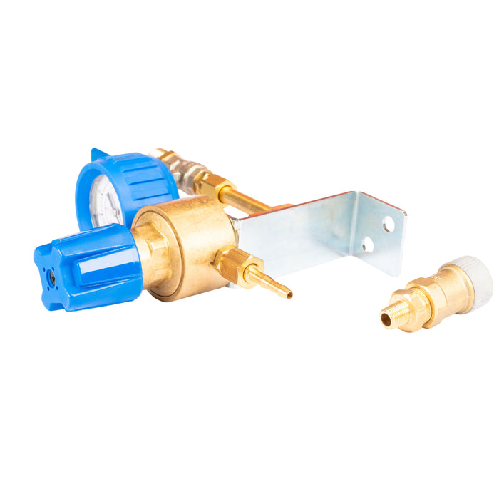 WELDMAX PIPELINE ARGON REGULATOR 0-30LPM - REAR MOUNT 5/8" - QWS - Welding Supply Solutions