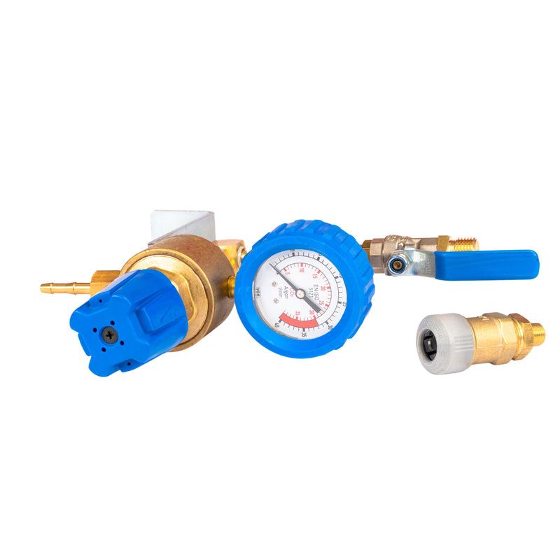 WELDMAX PIPELINE ARGON REGULATOR 0-30LPM - REAR MOUNT 5/8" - QWS - Welding Supply Solutions