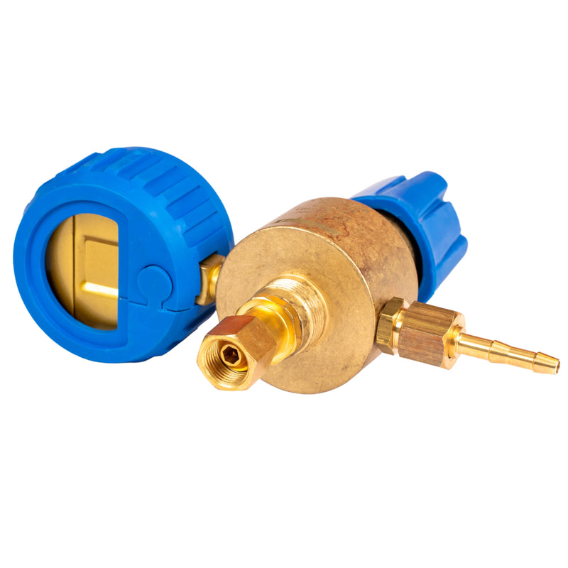WELDMAX PIPELINE ARGON REGULATOR 0-30LPM - REAR MOUNT 5/8" - QWS - Welding Supply Solutions