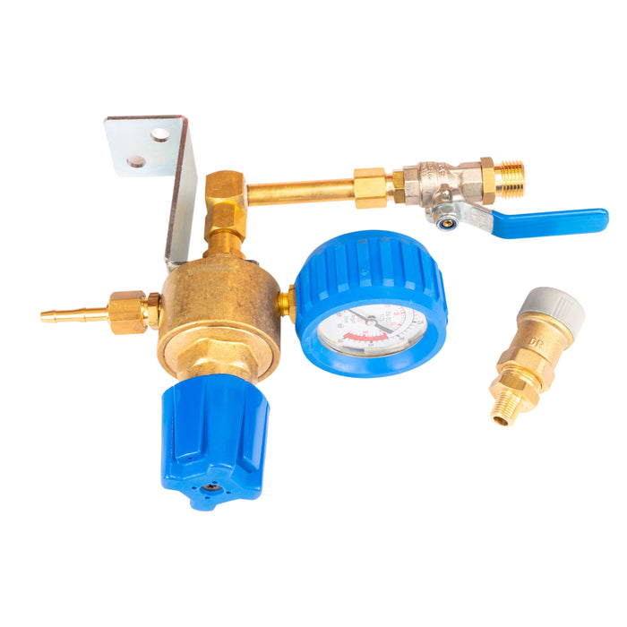 WELDMAX PIPELINE ARGON REGULATOR 0-30LPM - REAR MOUNT 5/8" - QWS - Welding Supply Solutions