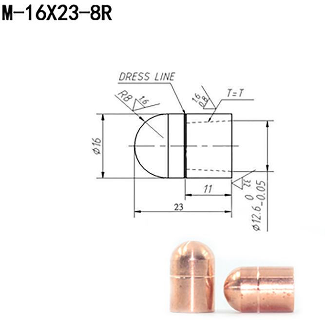 WELDMAX SPOT TIP CAP 16MM(W) X 23MM(L) SUITS 22E - QWS - Welding Supply Solutions