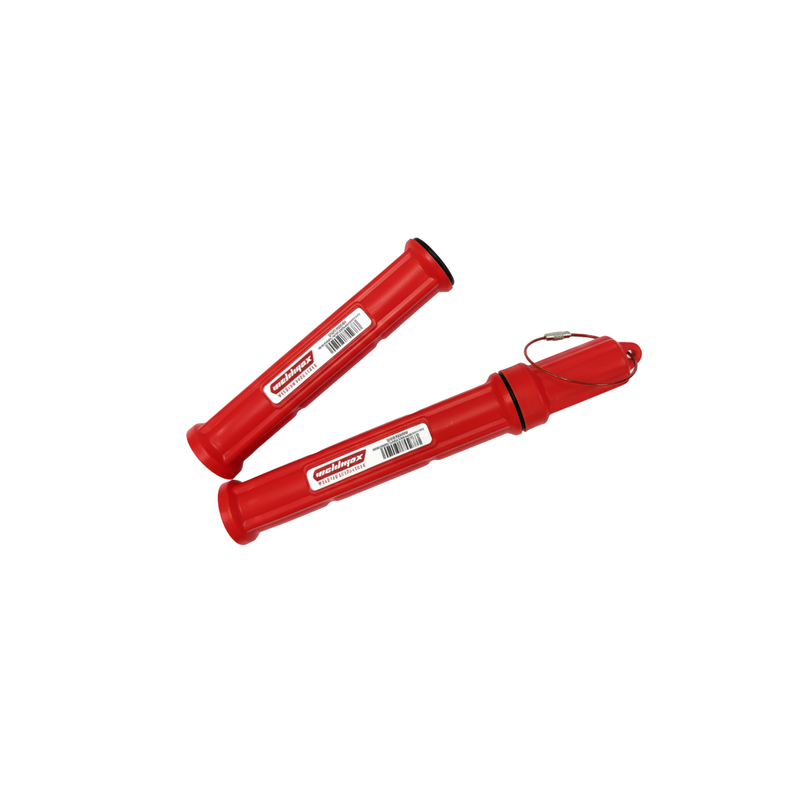 WELDMAX TUNGSTEN ELECTRODE STORAGE CONTAINER RED W/ MAGNET - QWS - Welding Supply Solutions