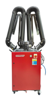 WELDMAX FUME EXTRACT W/DUAL 160MM X 3M ARM XHD - QWS - Welding Supply Solutions