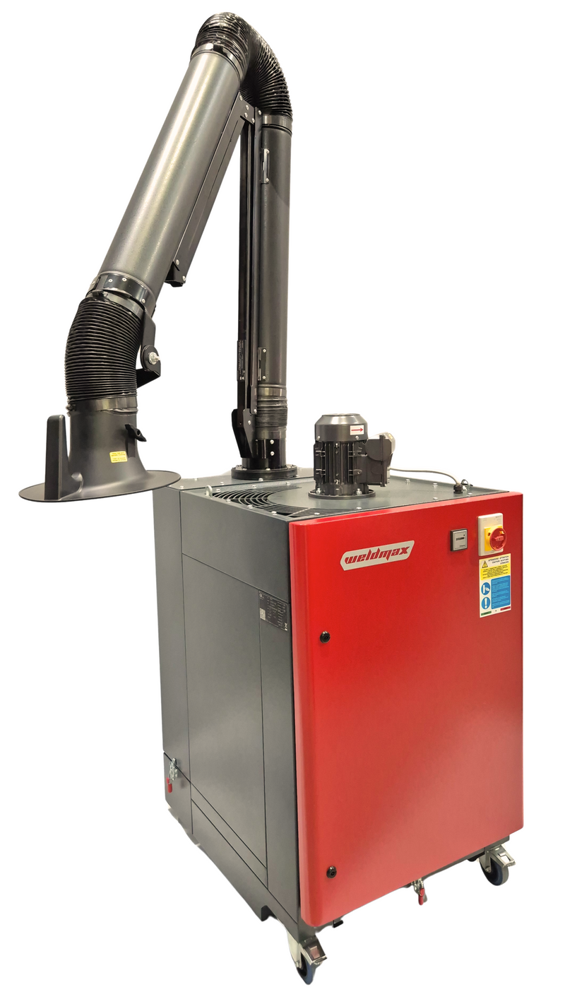 WELDMAX FUME EXTRACT W/SINGLE 160MM X 3M ARM XHD - QWS - Welding Supply Solutions