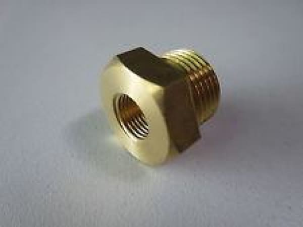 ADAPTOR BRASS 3/8 MALE-1/8 FEMALE BSP - QWS - Welding Supply Solutions