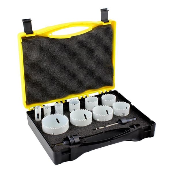 ALPHA HOLESAW KIT 12PCE 16-64MM - QWS - Welding Supply Solutions
