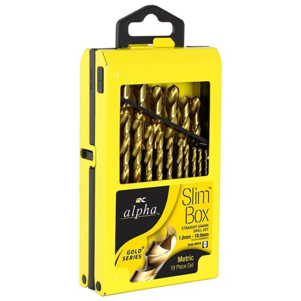 ALPHA METRIC DRILL SET 1-10MM 19 PCE - QWS - Welding Supply Solutions