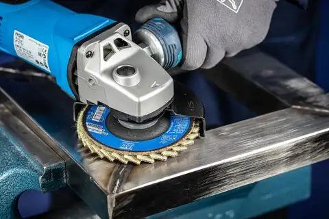 PFERD FLAP DISC SURFACE CONDITIONING MAROON MED 125MM - QWS - Welding Supply Solutions