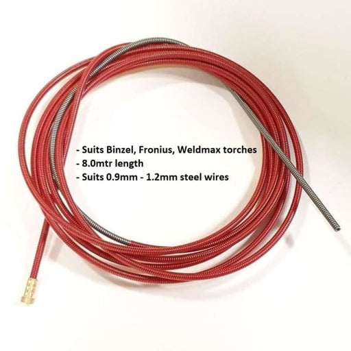 BINZEL STYLE LINER STEEL INSULATED 1.0 - 1.2MM 8MTR - QWS - Welding Supply Solutions