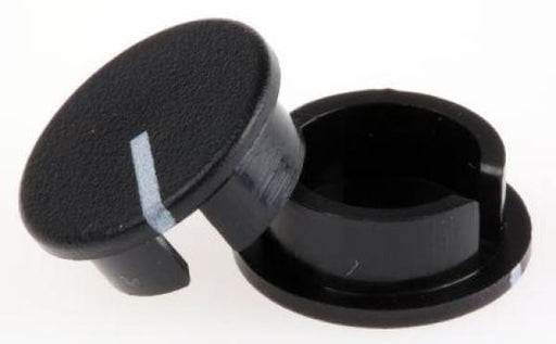 BLACK 19MM POTENTIOMETER KNOB CAP - QWS - Welding Supply Solutions