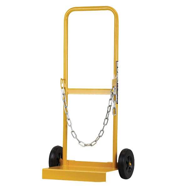 BOSSWELD DUAL D SIZE CYLINDER TROLLEY SOLID WHEELS 400150 - QWS - Welding Supply Solutions