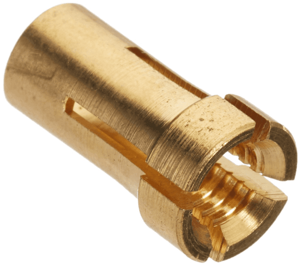 BRASS COLLET FOR GRAPHITE LINER 1.6MM PTFE - QWS - Welding Supply Solutions