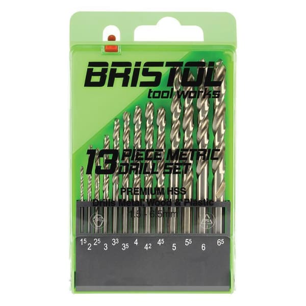 BRISTOL 13PCE METRIC DRILL SET - QWS - Welding Supply Solutions
