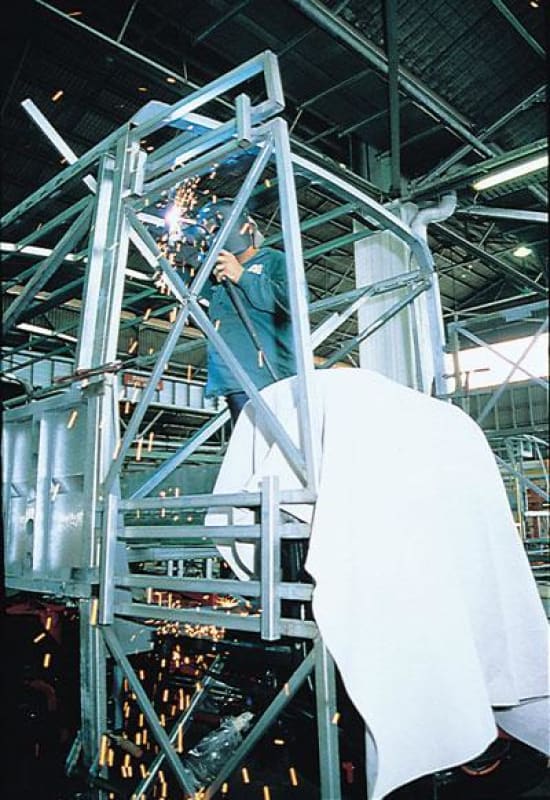 CHROME LEATHER DRAPE BLANKET 1800MM X 1800MM - QWS - Welding Supply Solutions