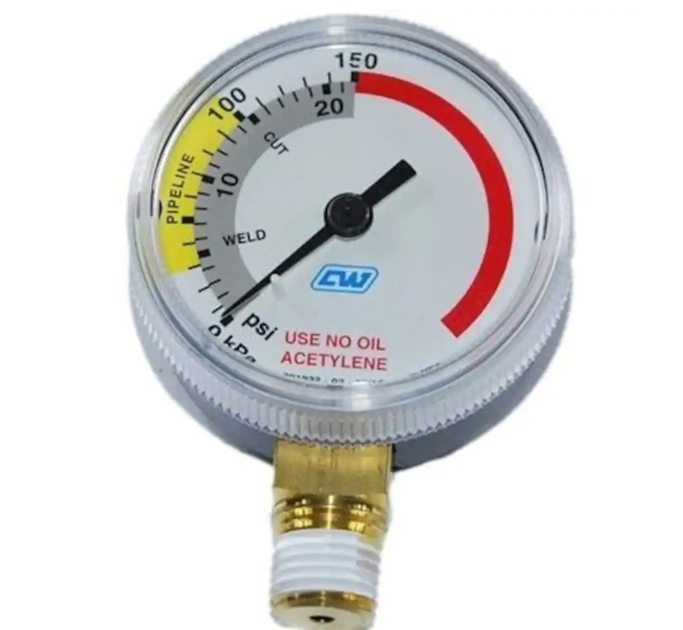 COMET GAUGE OXY GAUGE 30000 KPA BLK PKD - QWS - Welding Supply Solutions
