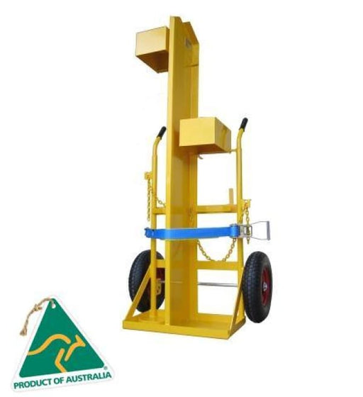 CRANEABLE DUAL CYLINDER TROLLEY WITH CERTIFICATION - QWS - Welding Supply Solutions