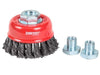 CUP BRUSH TWIST KNOT 75MM MULTI-THREAD MILD STEEL - QWS - Welding Supply Solutions