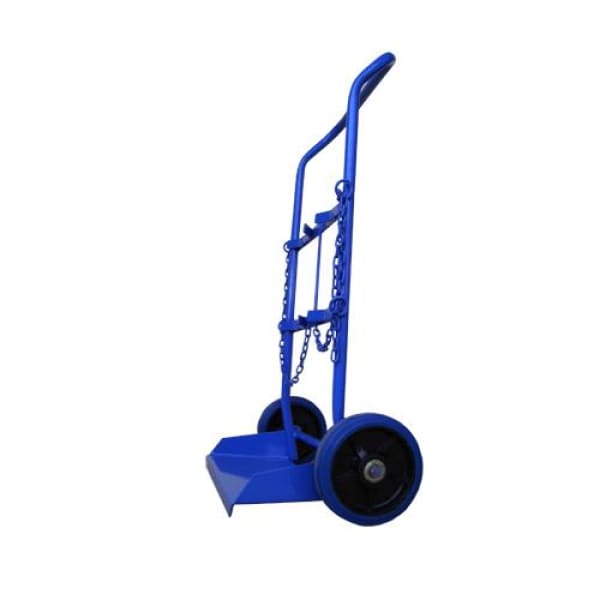 DUAL CYLINDER TROLLEY E SIZE SOLID RUBBER WHEELS - QWS - Welding Supply Solutions