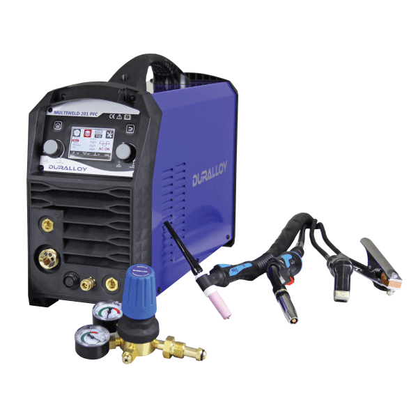 DURALLOY MULTIWELD 201 PFC MIG AC/DC TIG MMA - QWS - Welding Supply Solutions