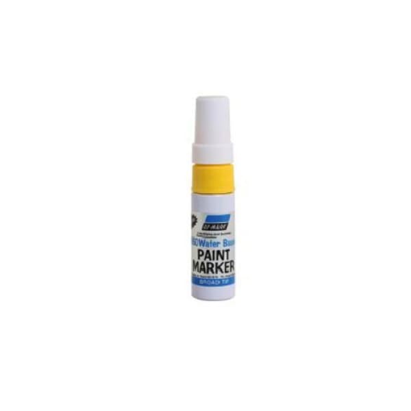 DYMARK WB50 PAINT MARKER PEN WIDE TIP YELLOW 12/PKT - QWS - Welding Supply Solutions