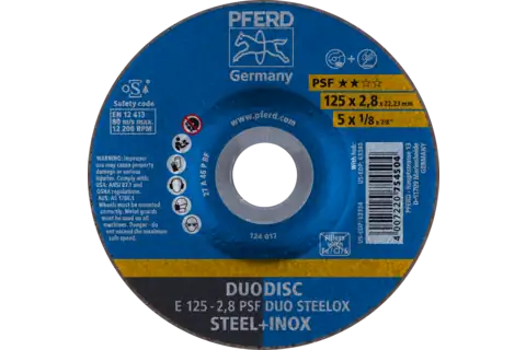 PFERD DUO DISC 2IN1 CUT & GRIND 125X2.8MM - QWS - Welding Supply Solutions