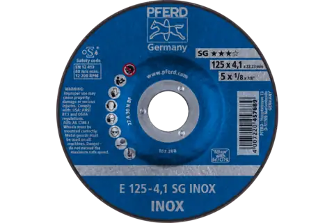 PFERD GRINDING DISC 125X4.0MM PREMIUM IN - QWS - Welding Supply Solutions