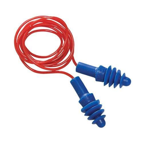 EAR PLUGS AIR SOFT REUSEABLE CORDED BOX/100 PAIRS - QWS - Welding Supply Solutions