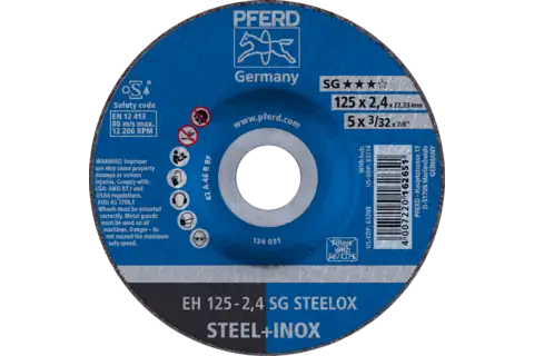 PFERD CUTTING DISC 125X2.4X22 D/C INOX - QWS - Welding Supply Solutions
