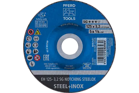 PFERD NOTCHING EH 125-3.2 A 46 R SG INOX - QWS - Welding Supply Solutions