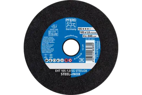 PFERD CUTTING DISC 105X1.0X16 INOX 61339412 69121043 - QWS - Welding Supply Solutions