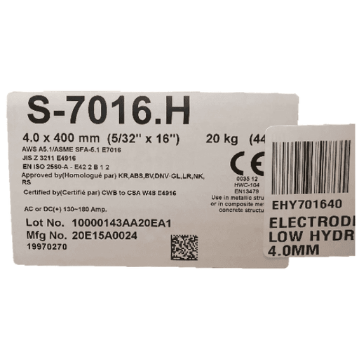 ELECTRODE 7016 LOW HYDROGEN 4.0MM - QWS - Welding Supply Solutions