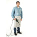 ELLIOTT CHROME LEATHER APRON WAIST TO KNEE LEATHER STRAPS - QWS - Welding Supply Solutions