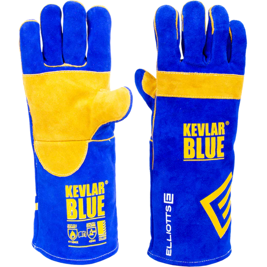 GLOVES KEVLAR BLUE GENUINE ELLIOTTS - QWS - Welding Supply Solutions