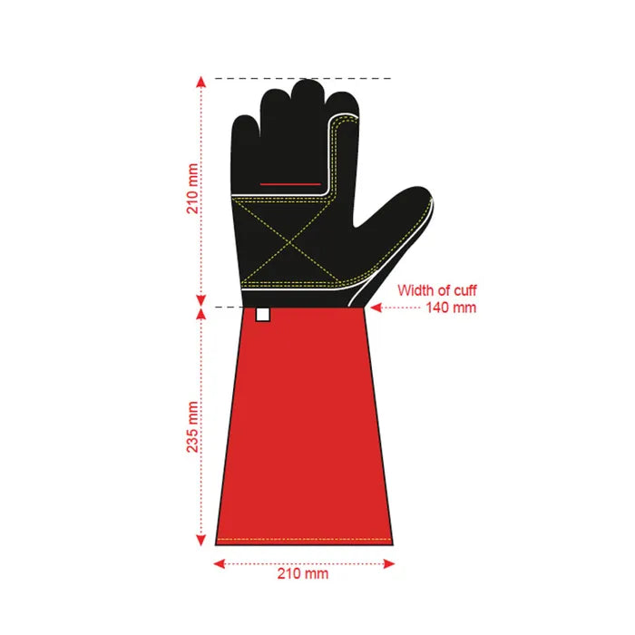 GLOVES LEATHER FOR THERMIC LANCING - QWS - Welding Supply Solutions